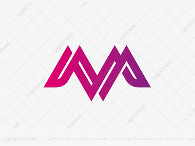 Twisted Letter M Logo