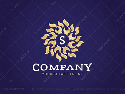 Solar Energy Sun Wrench Logo