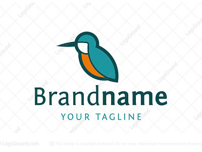 Kingfisher Bird Logo