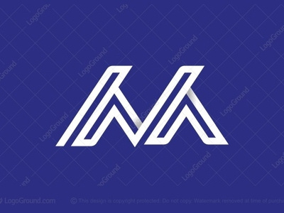 Letter M Logo 3d character clothing label construction diagonal double lines dynamic entertainment fashion initial italic layered letter m outlines pointed sharp sport typography word mark zig zag
