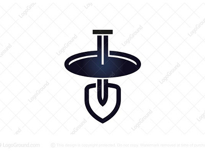 Hole Digger Logo contractor dark dig digger digging earthmoving fuel hole logo for sale oil company oil drilling petroleum pool shovel sinkhole soil remediation source stirring water