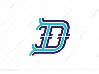 Outlined Letter D Logo (for sale)