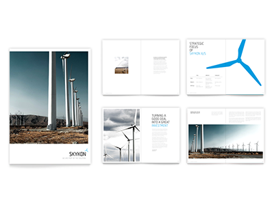 Brochure. Turbine company brochure design graphic identity inddesign logo turbine