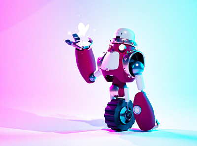 Robot 3d blender blender3d characterdesign creative design illustration robot scifi