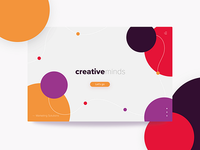 Creative Minds branding concept creative design mockup web design