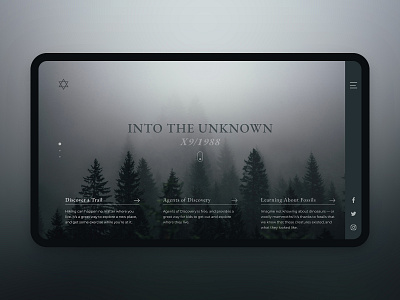 UI Challenge - Day 5 - Into The Unknown challenge clean design interface khoianh ui uidesign