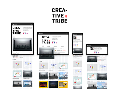 Creative Tribe Showcase Page Concept creativetribe design interface khoianh ui uidesign