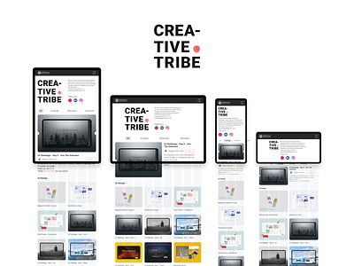 Creative Tribe Showcase Page Concept