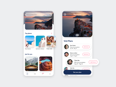 TravelBuds app concept concept design interface mobile app mobile ui ui uidesign