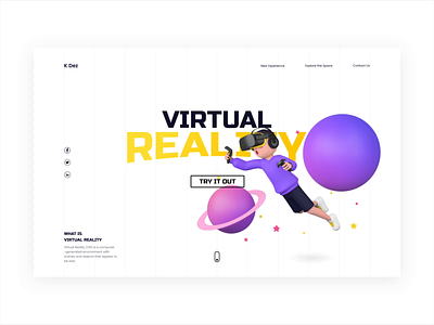 VR Experience animation clean creativetribe design interface khoianh minimal ui uidesign