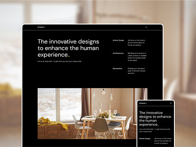 Interior-X website concept design