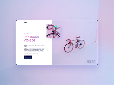 GO-Bike website design interface khoianh minimal ui uidesign