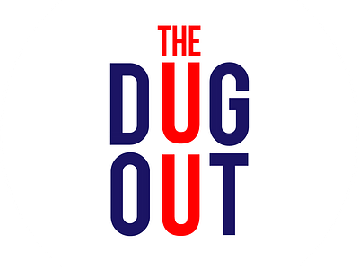 The Dug Out logo logotype typeface