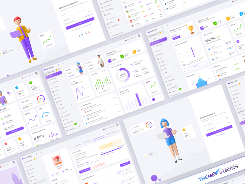 Materio Dashboard Builder & UI Kit admin admin dashboard admin theme bootstrap dark dashboard kit figma react rtl sketch uikit vue vuejs xd