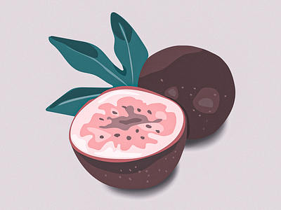 Passion Fruit Illustration