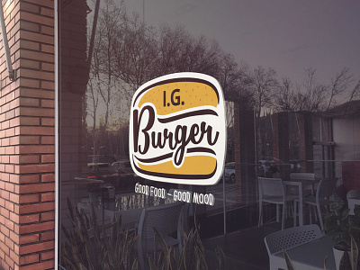 Burger Logo brand burger design food good logo logo design mood restaurant