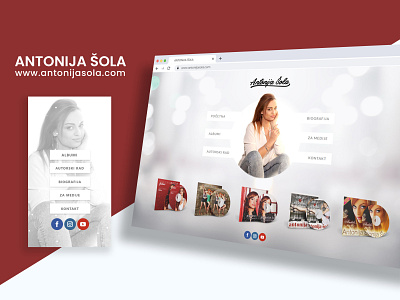 Antonija Sola Website design css design html music site web webdesign website wordpress