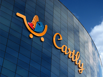 Cartly Logo design food logo shop