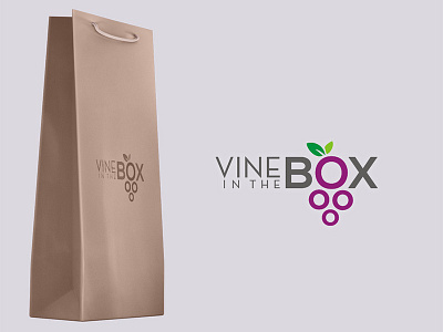 Vine In The Box design logo vine in the box