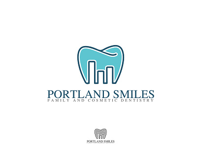 Portland Smiles Logo dental dentist portland smiles teeth tooth