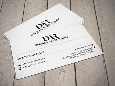 DAR Law - Brand identity | Logo and Business Card business card dar design logo