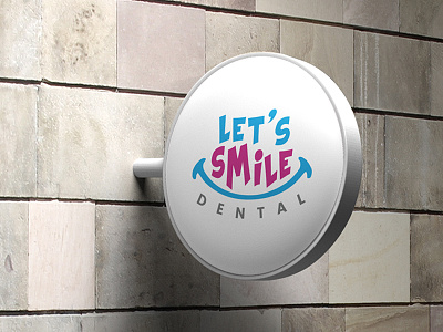 Lets smile Dental dental dentist logo smile