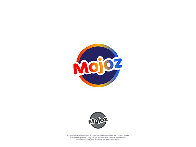 Mojoz candy colorfull cream design ice logo mojoz