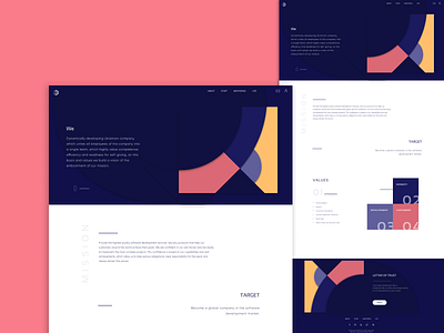 Motivation page design logo typography ui ux vector web website