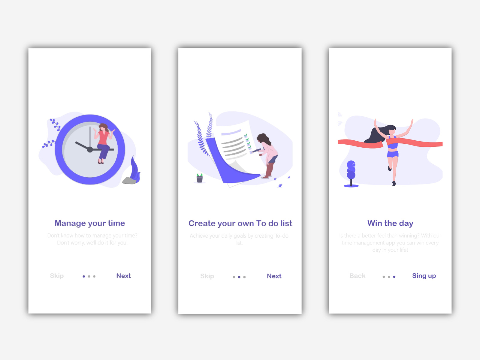 Onboard App by Maria on Dribbble