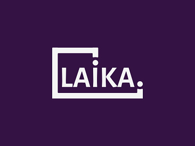 Laika branding design identity illustration laika logo minimal photoshop purple typography vector