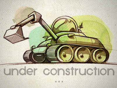 Under construction... art construction illustration ink transportation truck vehicle