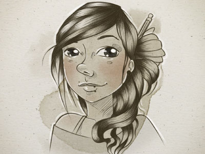 New self-portrait! character illustration self-portrait sketch woman