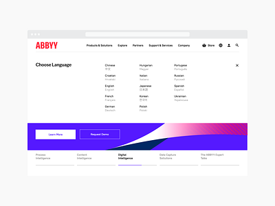 ABBYY design digital ui ux web