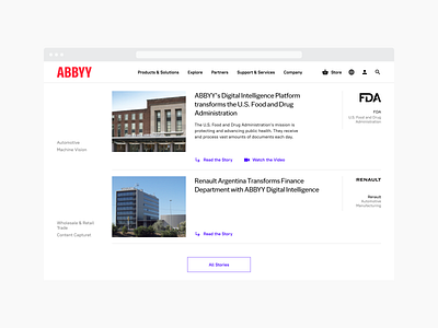 ABBYY design digital ui ux web