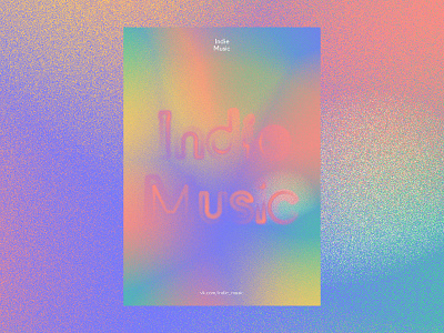 Indie Music Poster art design graphic poster powder