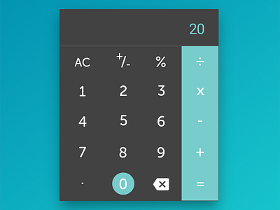 A Custom Calculator - DailyUI 004