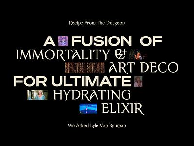 Elixir Of Pleasure — Typography animation artdeco death elixir font gif logo magic motion mystical purple typography