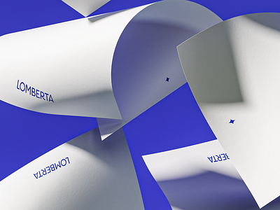 Lomberta — Magic Paper blue branding home illustration logotype logotypes packaging paper presentation typography