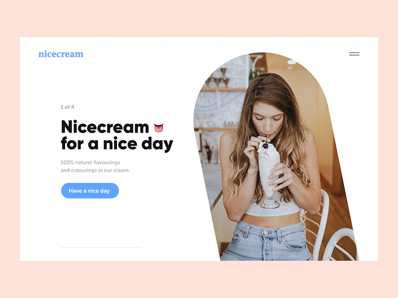 Nicecream after effects animation app candy catalog chocolate choice cream girls hot ice ice cream lick mobile motion nice nuts shop