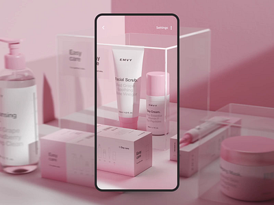 Search With AR add reality after effects animation app application ar buy cart choice cosmetics emvy mobile motion online online app reality shop store ui ux