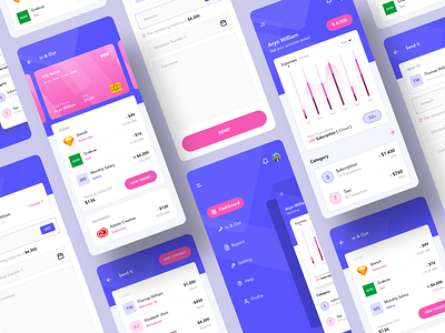 Finance App app design figma finance illustration mobile ui ui ux