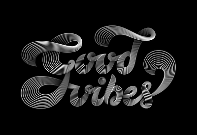 Lettering Good Vibes black white lettering typography vibes