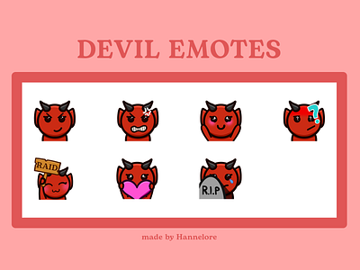 Twitch Emotes - Devil cartoon emotes icon illustration twitch