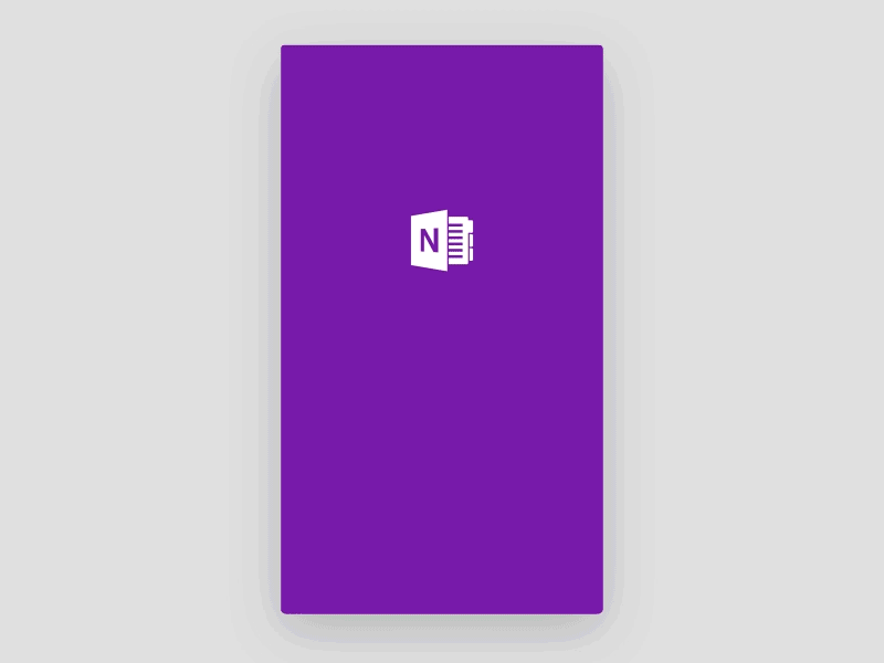 Splash Animation animation app mobile navigation onenote splash ui ux