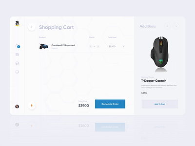 Complete Order Interactions animation card cart checkout clean desktop future order shipping shop ui ux web