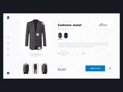 Amazon Concept – Product Page amazon clothes concept desktop e commerce shop store ui ux web