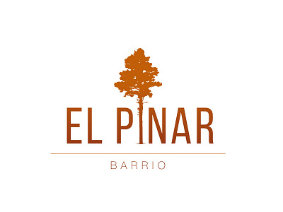 El Pinar Barrio branding design flat identity illustration logo logotype typography vector