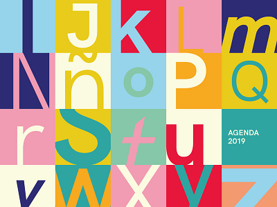 Work in progress agenda color color scheme design flat fonts graphic design identity illustration logotype minimal organizer type typography vector