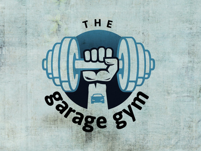 Garage Gym Logo brand branding design flat icon identity illustration logo logotype minimal type typography vector