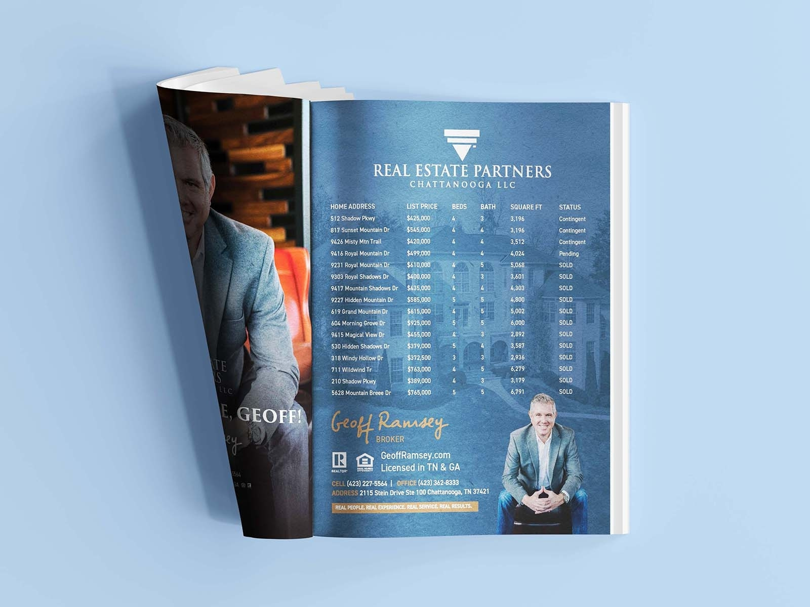 Geoff Ramsey Real Estate Magazine Ads by S.E. Bradshaw on Dribbble